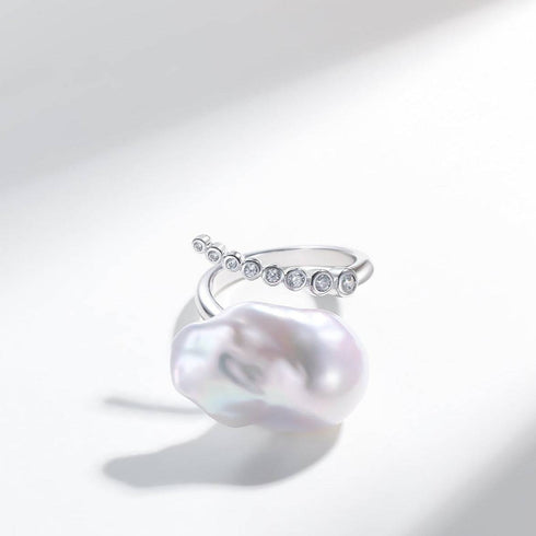 Cessie Bold Baroque Freshwater Pearl Ring - House Of Pearls